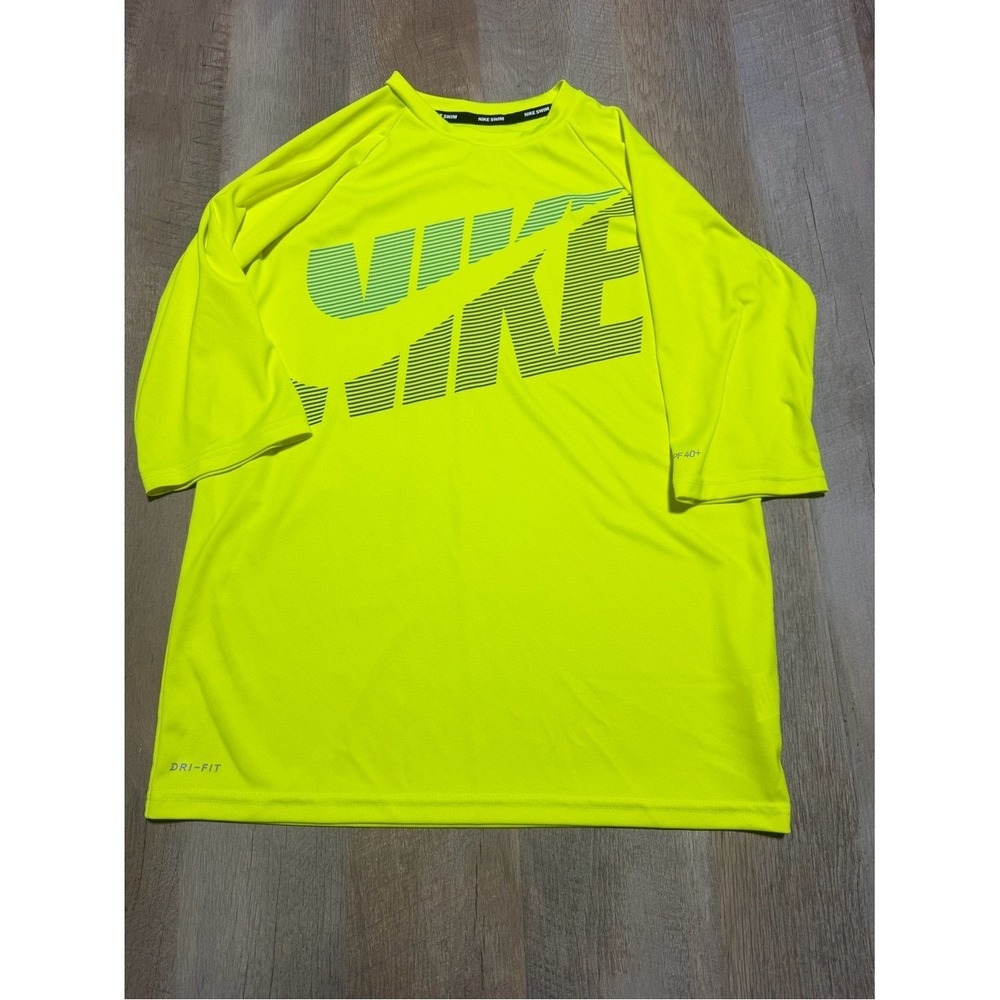 Nike Boys Swim Dri-FIT UPF 40+ Rash Guard Shirt Size XL